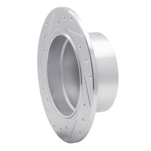 BMW Z3 Brake Rotor (1) - Rear Right - R1 Concepts - Drilled & Slotted - Silver - `96-`02